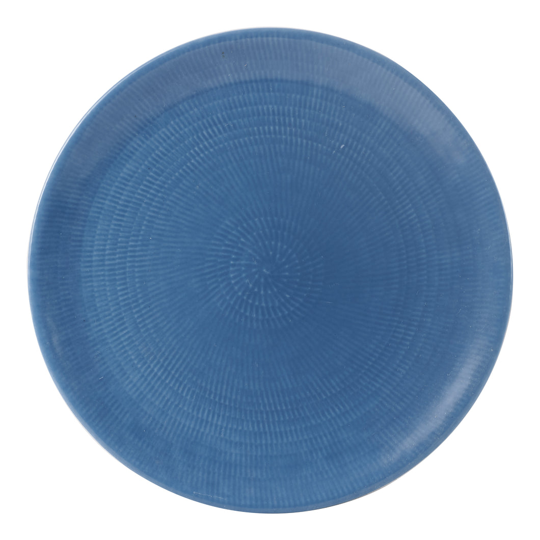 Blue Textured Plate