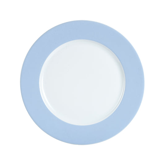 Lg Light Blue Rimmed Plate
