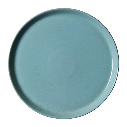 Lg Light Blue Rimmed Plate