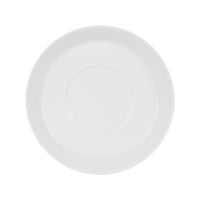 Sm White Tea Cup Saucer With Periwinkle Exterior