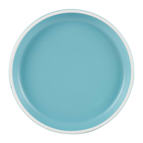 Lg Light Blue And White Plate