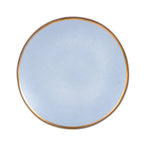 Pale Blue Plate With Gold Edges