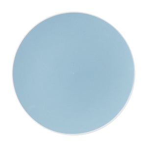 Md Pale Blue Plate With White Rim