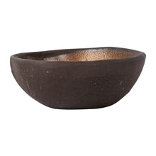 Brown Bowl w/ Bronze Interior