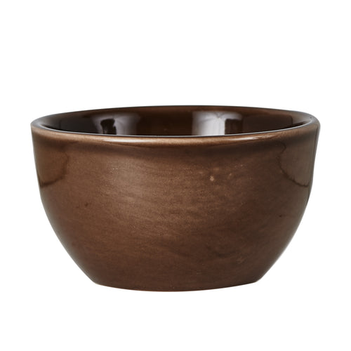 Sm Matte Brown Bowl With Glossy Interior
