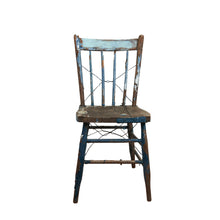 Worn Dark Blue Chair