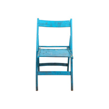 Light Blue Fold-Up Chair
