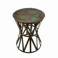 Worn Metal Stool