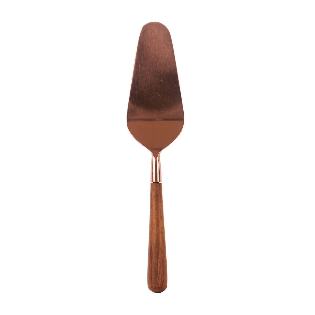 Copper Pie Lifter w/ Wooden Handle