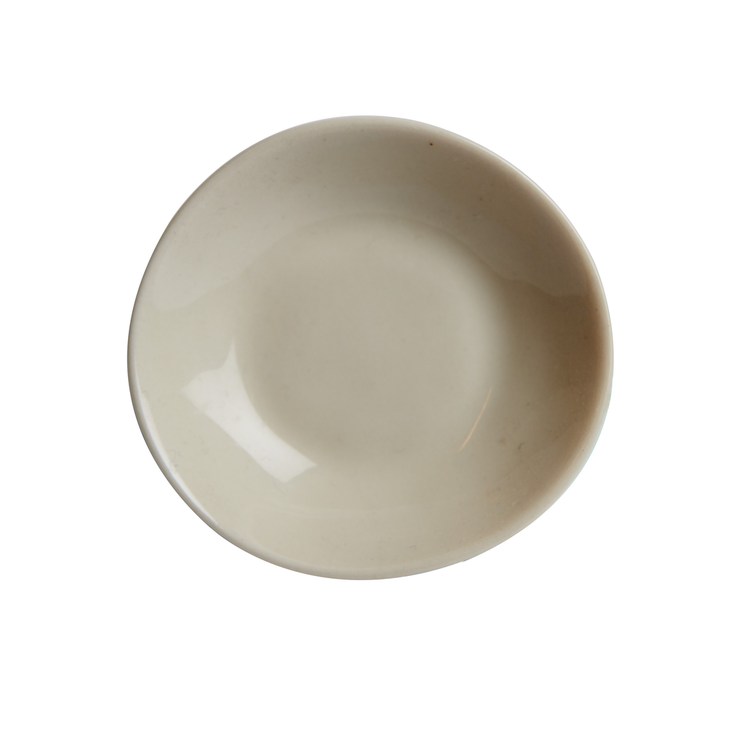 Sm Cream Irregular Bowl