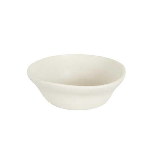Sm Cream Bowl With Waved Edges