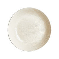 Sm Cream Textured Dish