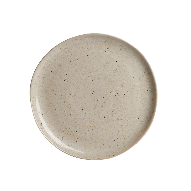 M Beige Speckled Plate