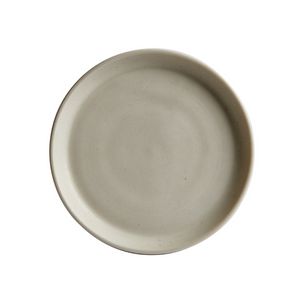 Sm Cream Colored Rimmed Plate