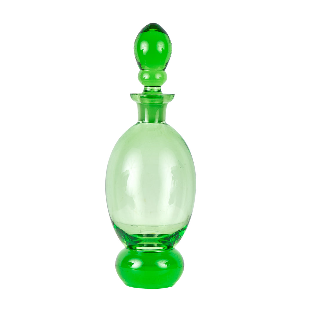 Md Green Glass Decanter