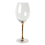 Wine Glass w/ Gold Stem