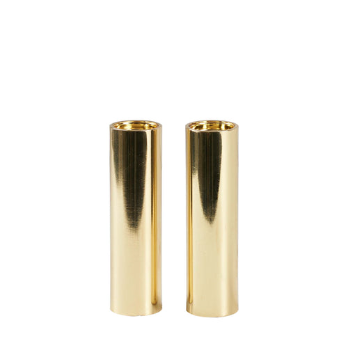 Sm Slim Gold Salt And Pepper Shakers