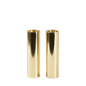 Sm Slim Gold Salt And Pepper Shakers