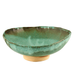 Lg Matte Two-Toned Green Bowl