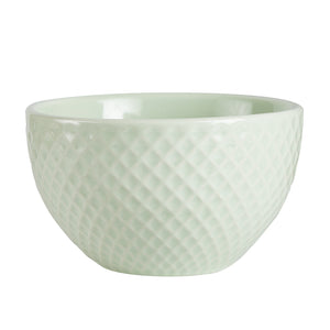 Sm Pale Green Bowl With Textured Exterior