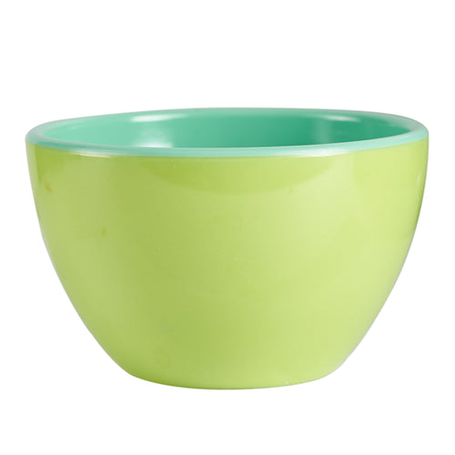 Sm Green Bowl With Teal Interior