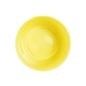 Sm Green Bowl With Yellow Interior