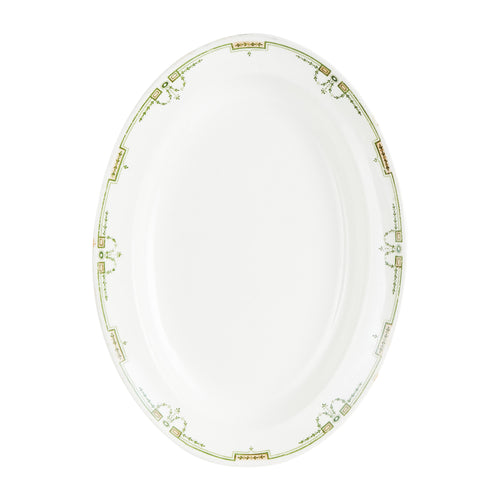 White And Green Platter