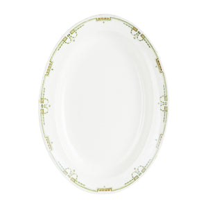 White And Green Platter