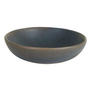 Md Shallow Grey Bowl With Blue Undertone