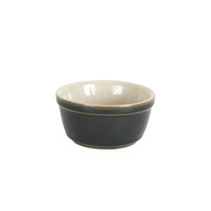 Sm Dark Grey Bowl With Cream Inside