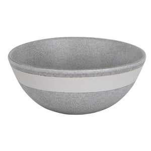 Md Grey Bowl With White Strip