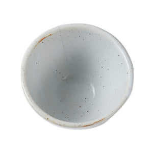Sm Speckled Grey Bowl With Brown Bottom