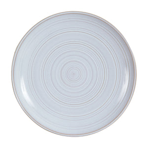 Md Light Grey Plate With Circular Spiral Pattern