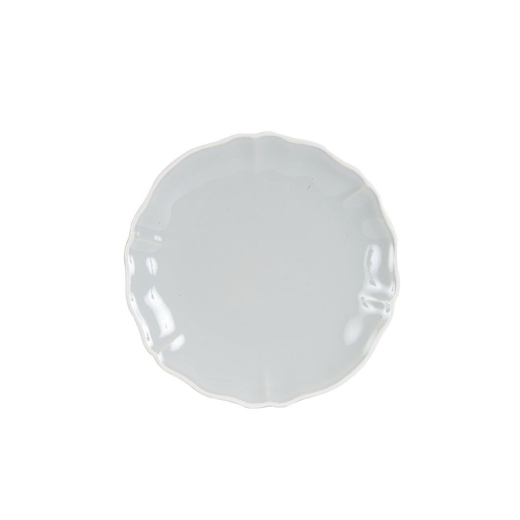 Md Light Grey Plate With White Rim