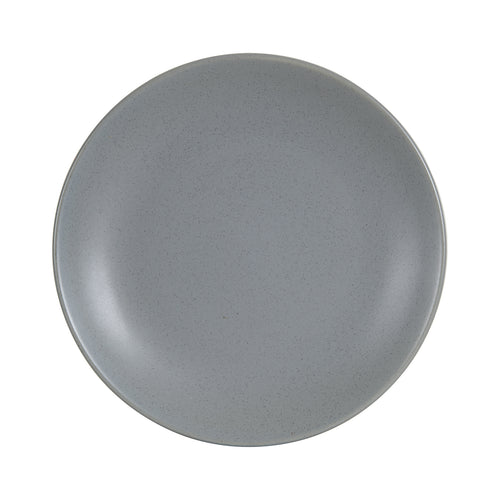 Md Matte Grey Plate With Sm Speckles