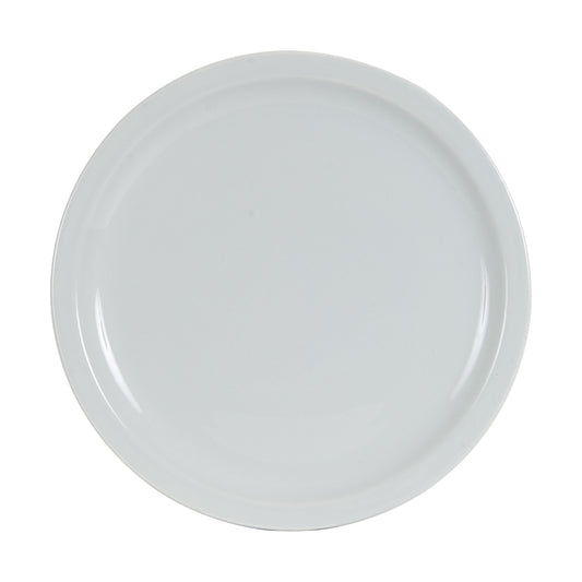 Lg Light Grey Shallow Plate With Rim