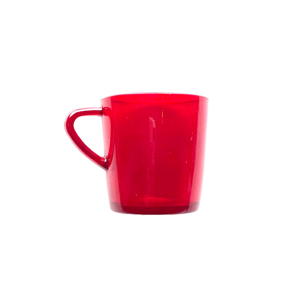 Red Glass Mug