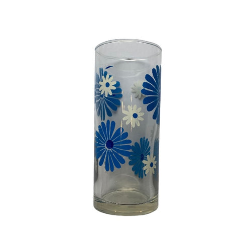 Retro Flower Highball Glass