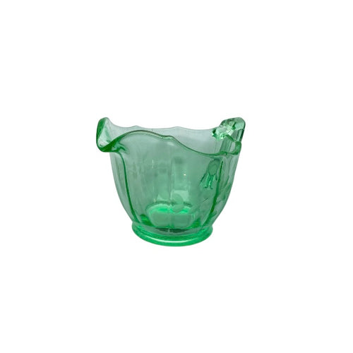 Green Depression Glass Pourer