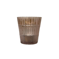 Pink Mercury Glass Candle Holder