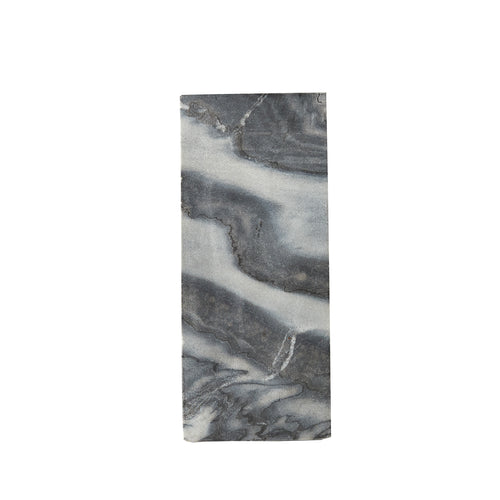 Two Toned Grey Marble Board With a Wood Base