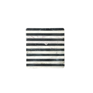 White And Black Square Marble Board