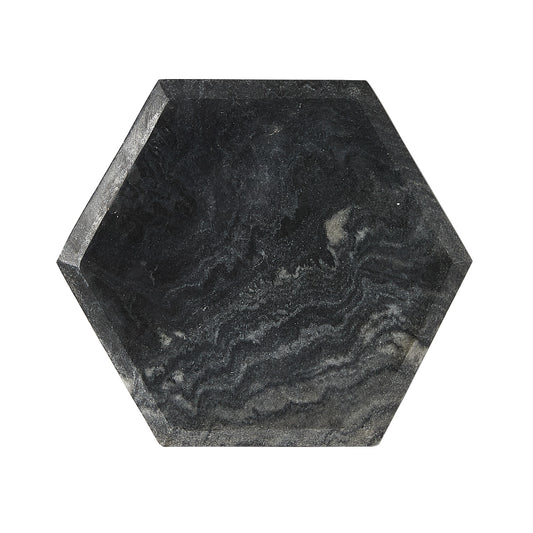 Lg Black And Grey Hexagon Marble Board