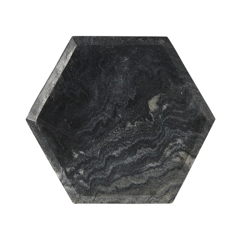 Lg Black And Grey Hexagon Marble Board
