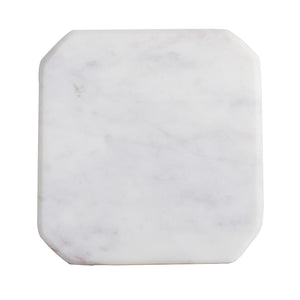 White Square Marble Coaster