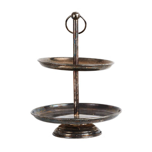 Two-Tier Metal Cake Stand