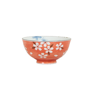 Sm Orange Bowl With Flowers