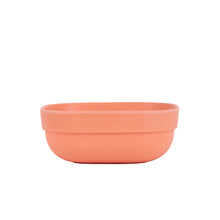 Md Light Orange/Red Square Bowl