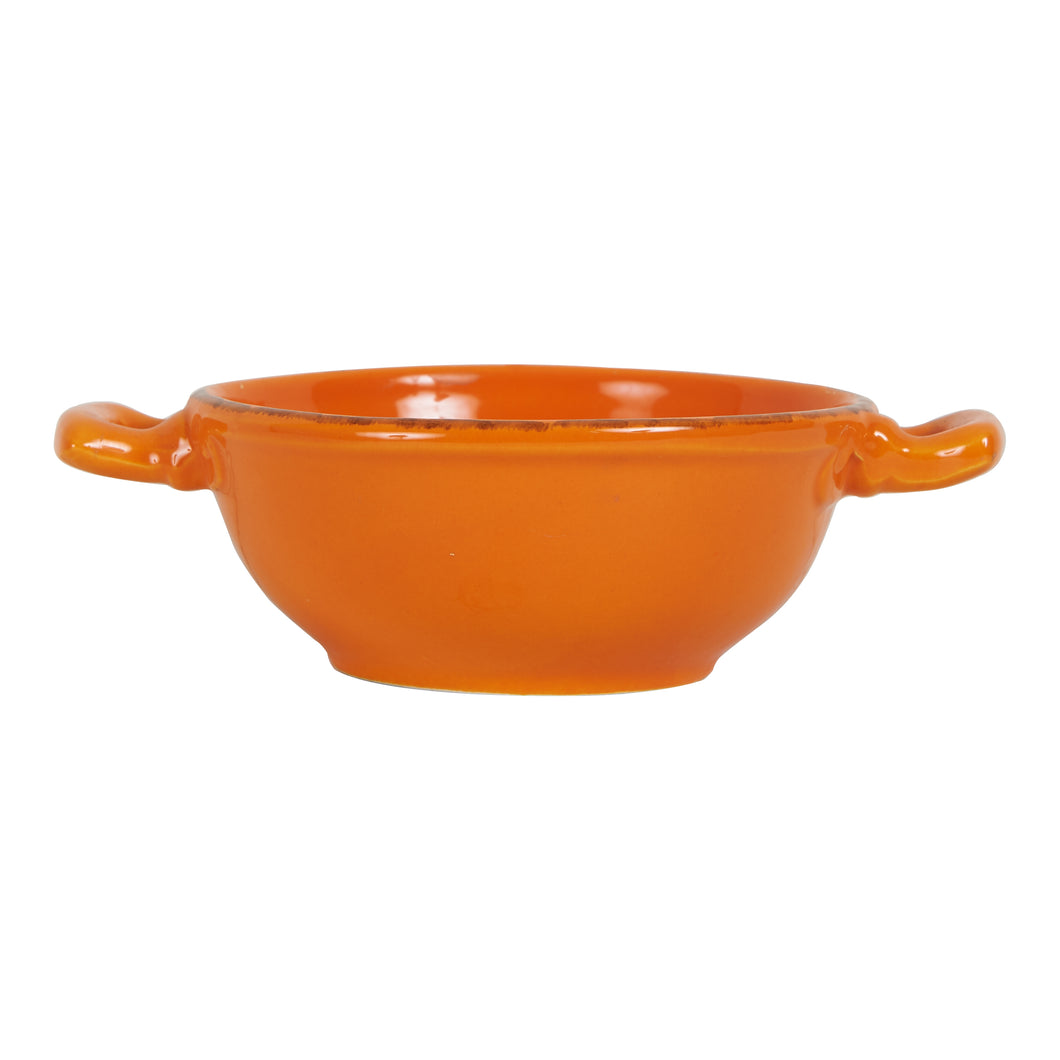Sm Orange Bowl With Handles