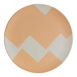 Lg Orange Geometric Plate